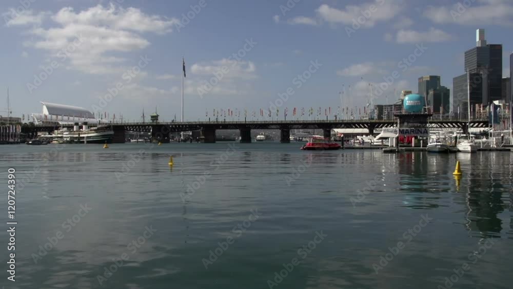 Pan from Darling harbour on a summer day Pan from Darling harbour on a summer day