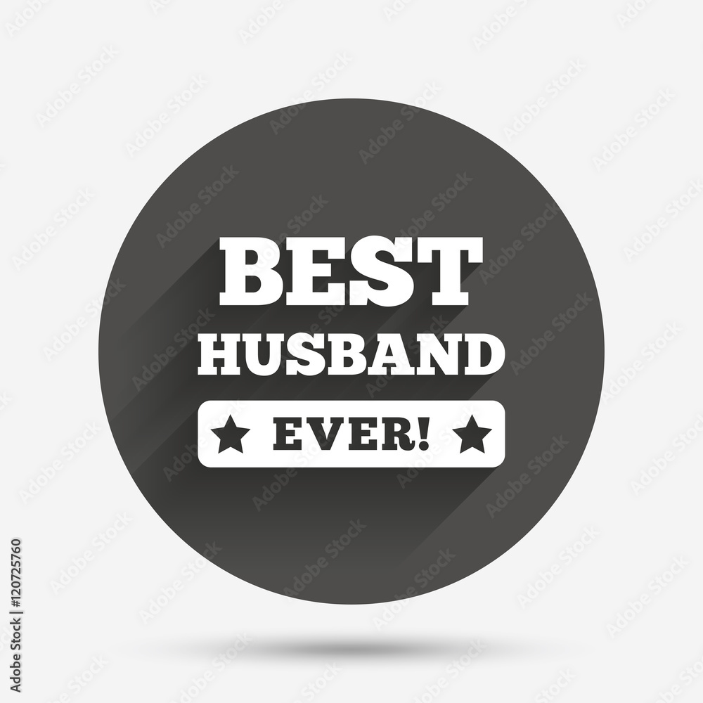 Best husband ever sign icon. Award symbol. Best husband ever sign icon. Award symbol.