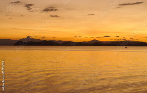 Nicoya Gulf after sunset