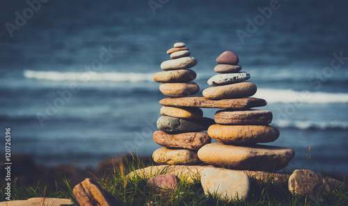 Bilde på lerret Stone stacks