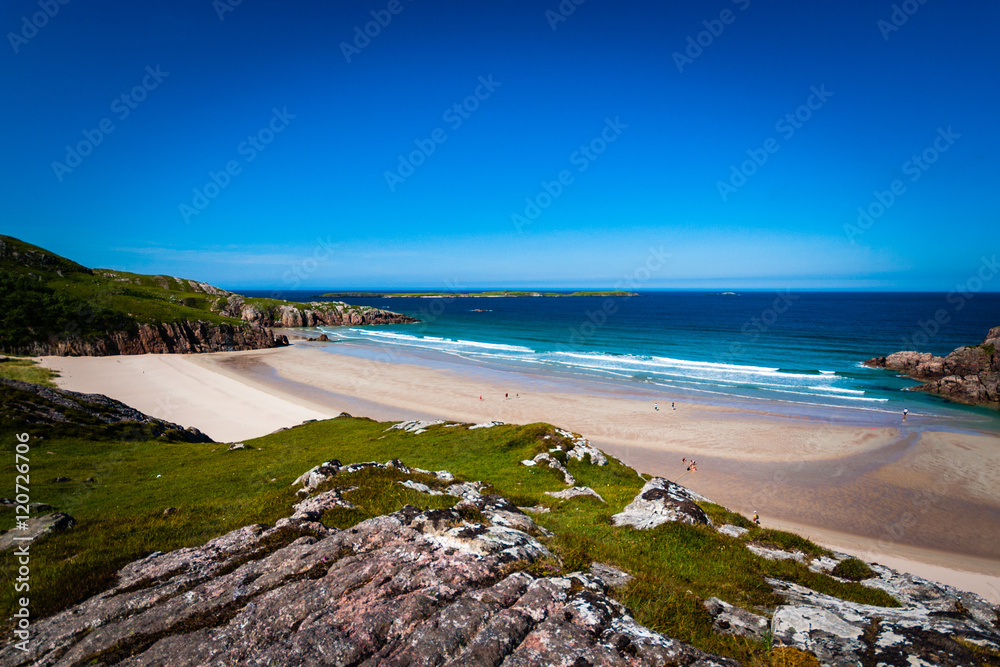 Beach cove in Scotland