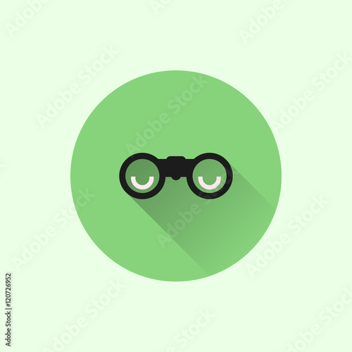 binocular icon. flat style