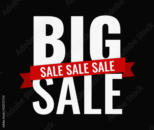 big sale bold letters design