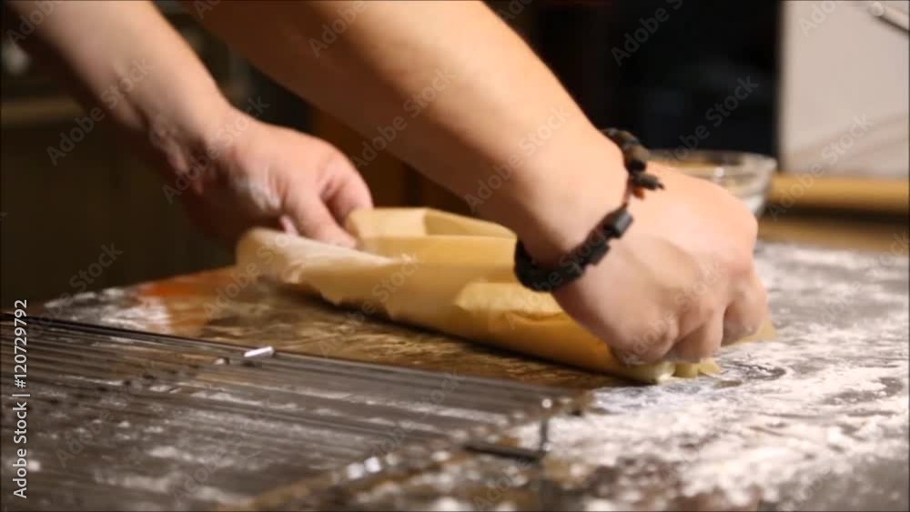 Putting the dough to rest Putting the dough to rest