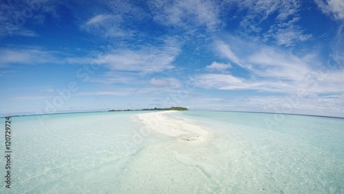 Beautiful view on Maldives island