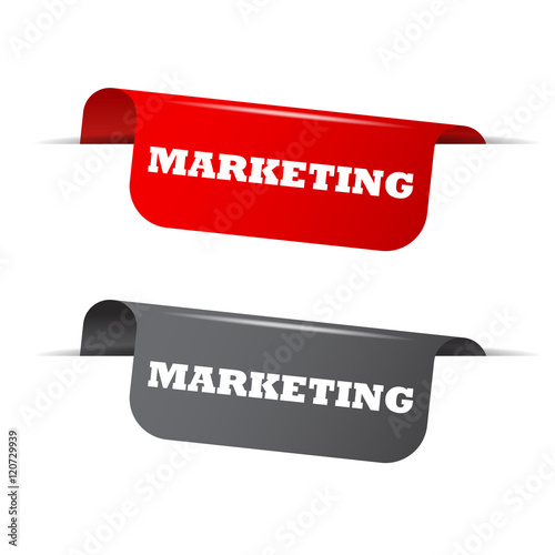 marketing, red banner marketing, vector element marketing