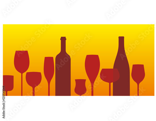 BOUTEILLE ET VERRES