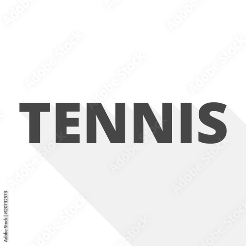 Photos Tennis vector icon with long shadow