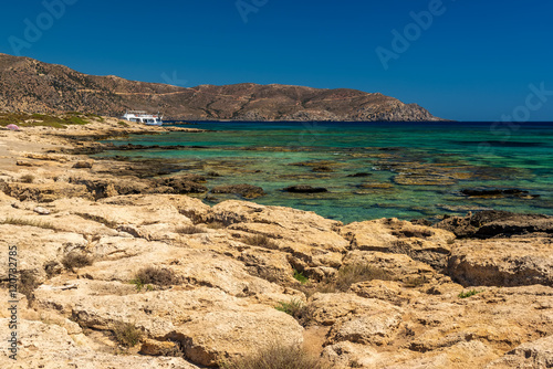 Crete, Greece: beach in Elafonisi or Elafonissi lagoon