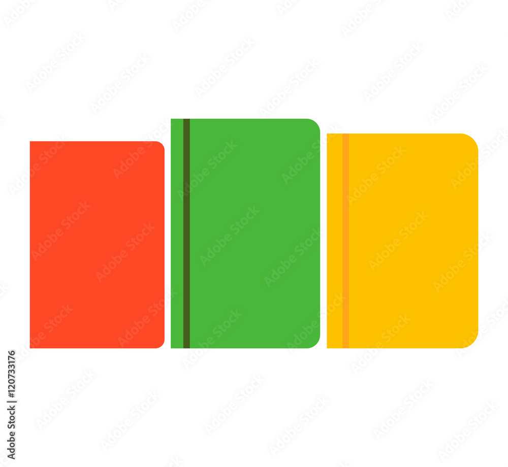 Books set in flat design style vector illustration. Academic books learning symbol, reading school sign. Knowledge collection design isolated science university text books cover information. Books set in flat design style vector illustration. Academic books learning symbol, reading school sign. Knowledge collection design isolated science university text books cover information.