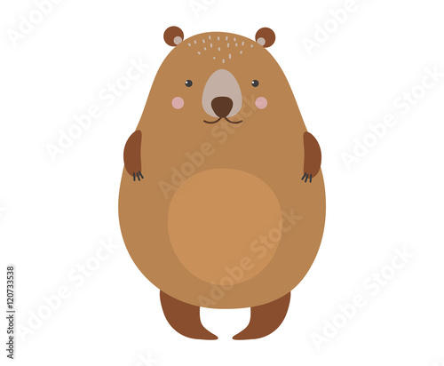 Cartoon bear vector haracter