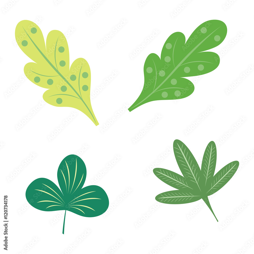 Leaf icon vector illustration. Leaf icon vector illustration.