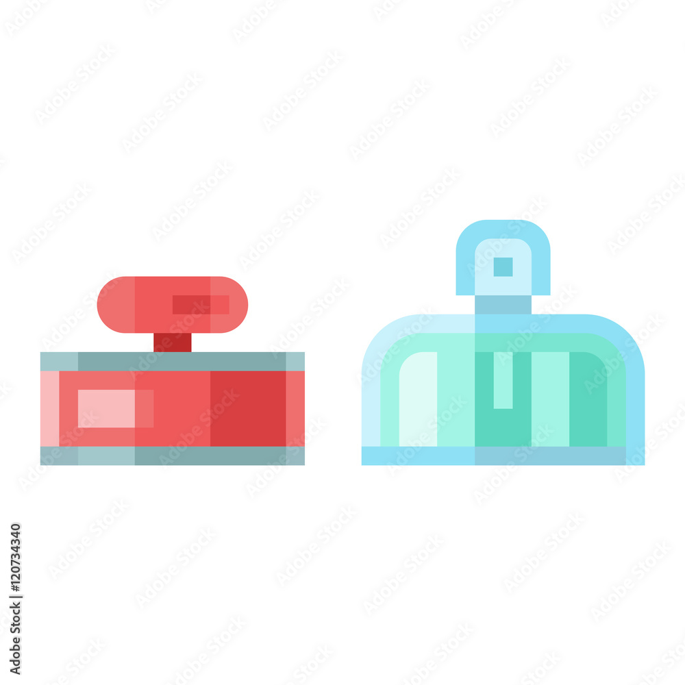 Obraz premium Perfume bottle vector template