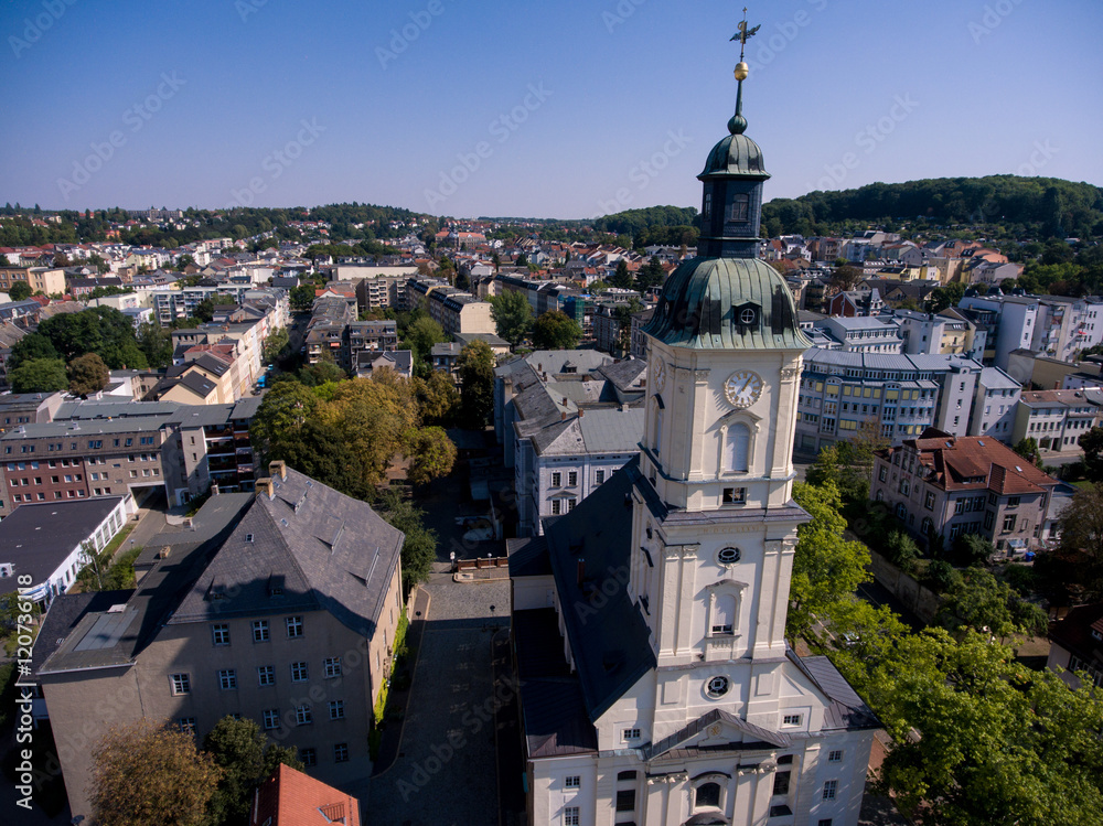 Salvatorkirche Gera church salvator aerial view