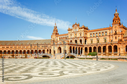 Spanish Square (Plaza de Espana) in Sevilla, Spain