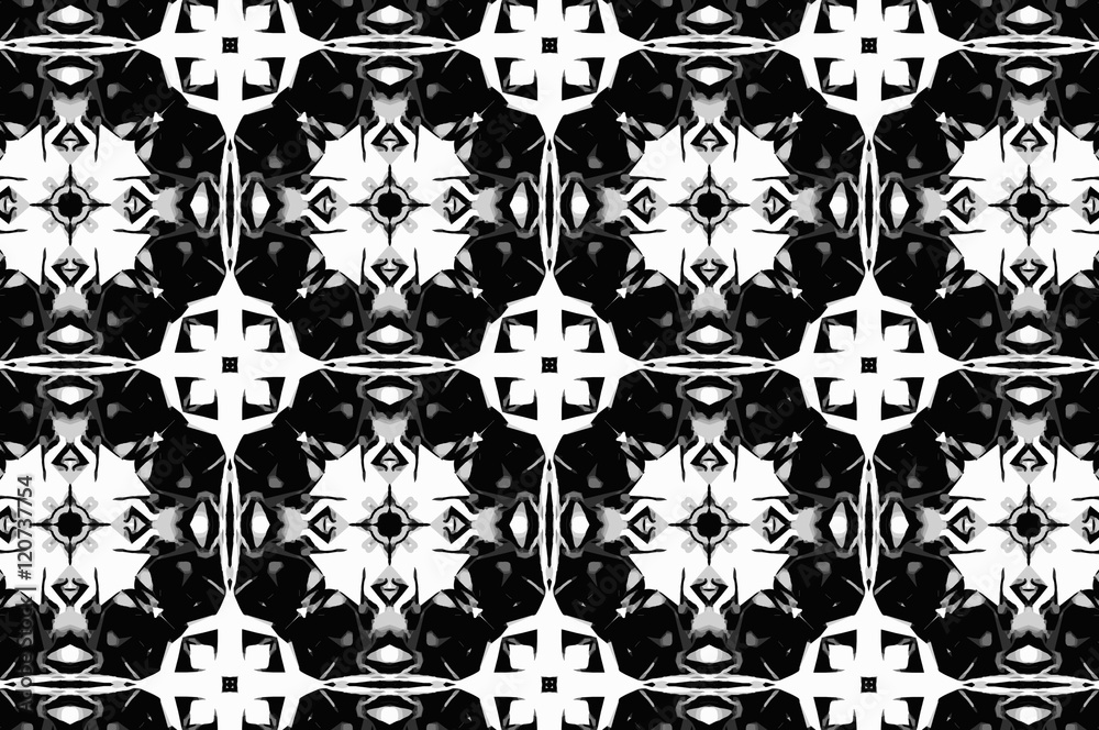 Black-and-white ornament with a gray tint. 4

