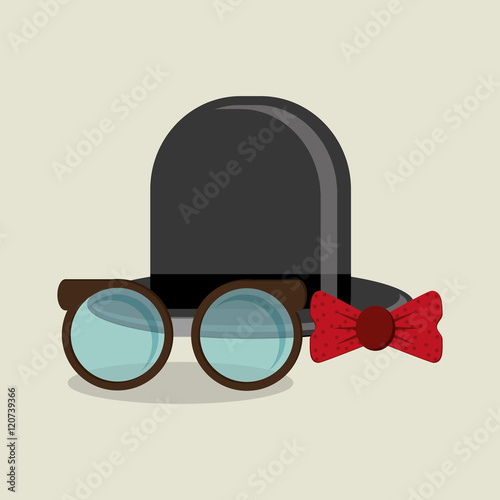 flat design hipster style objects  image vector illustration