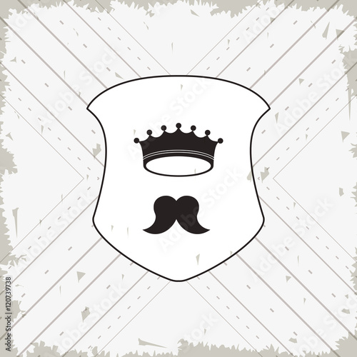 flat design hipster style emblem image vector illustration
