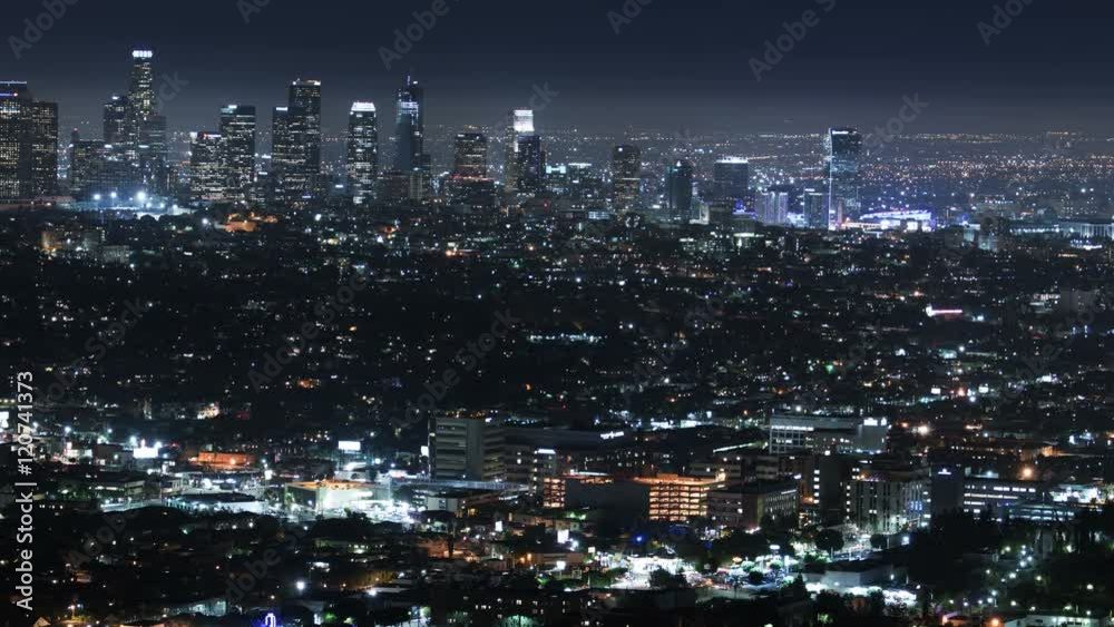 Los Angeles Skyline 47 Downtown Night Time Lapse Los Angeles Skyline 47 Downtown Night Time Lapse