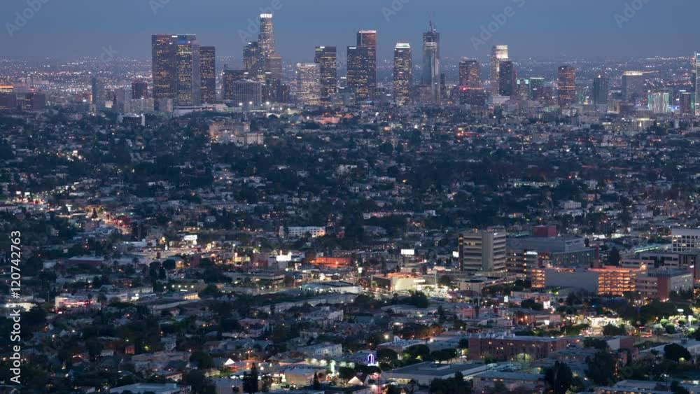 Los Angeles Sunset to Night 16 Time Lapse Skyline Los Angeles Sunset to Night 16 Time Lapse Skyline
