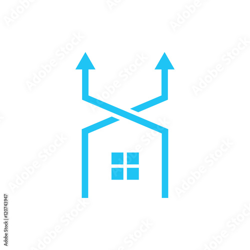 Homeware Arrow Logo Image Vector Icon
