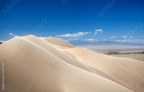 Sand dunes in the desert