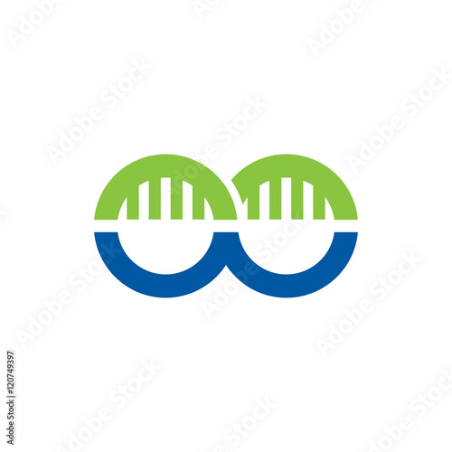 Wallpaper Mural Simple Bridge Infinity Logo Image Vector Icon Torontodigital.ca