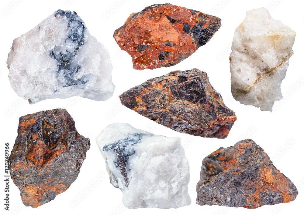 collection from specimens of Wolframite ores