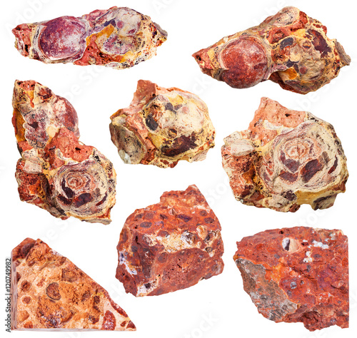 collection from specimens of bauxite mineral