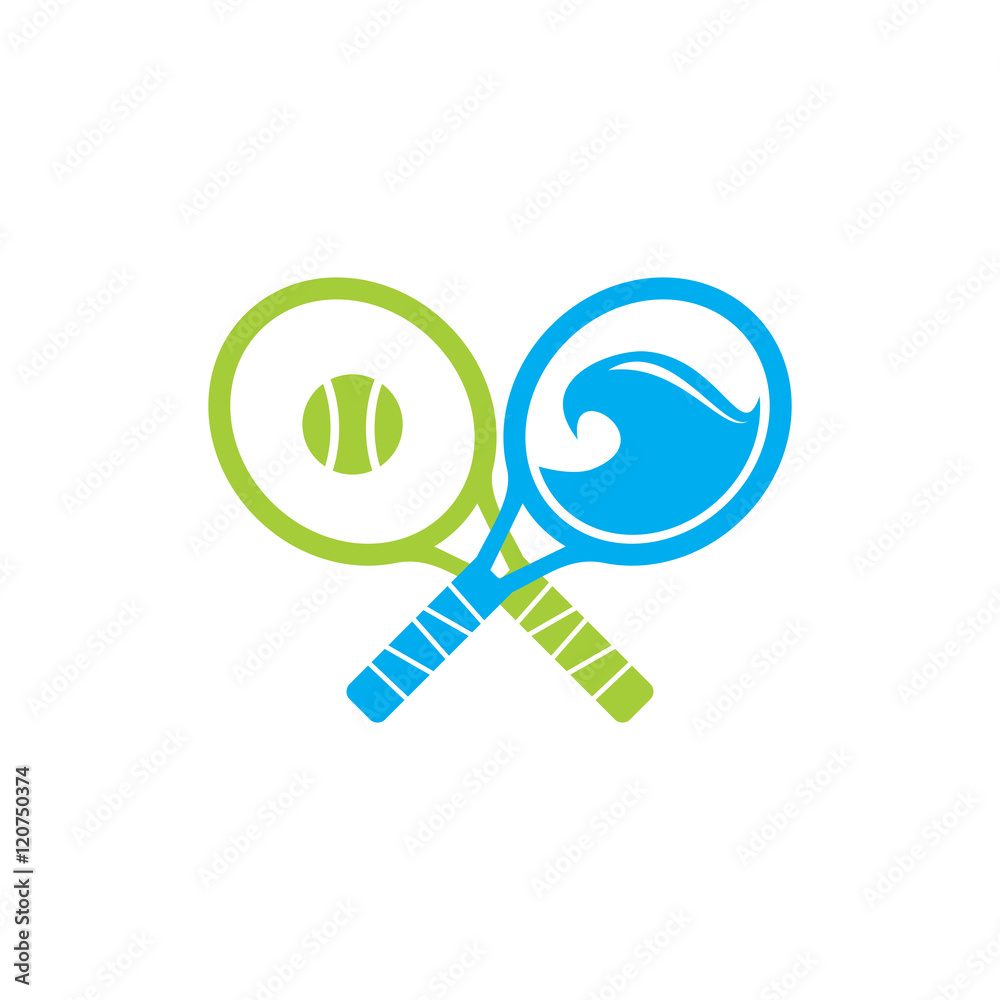 Beach Tennis Logo Vector Icon Stock Vector | Adobe Stock