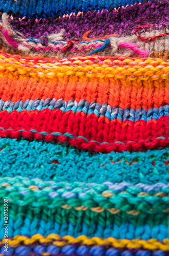 striped colorful wool texture © Leonid & Anna Dedukh