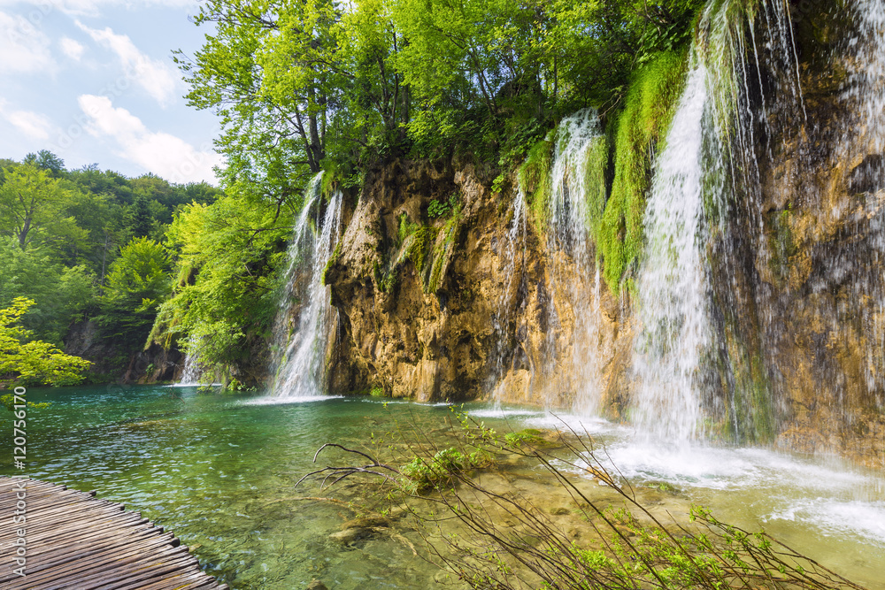 Plitvice lakes park in Croatia.