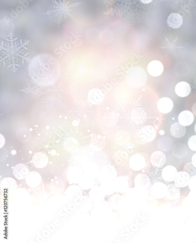 Shining background with snow.