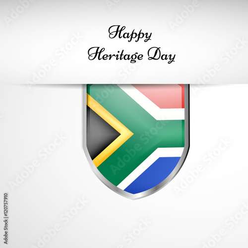 Free Download Illustration of Shield with South Africa Flag for Heritage Day - GFXLoad