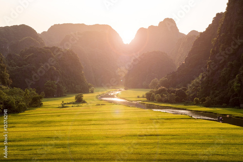 Landscape in Ninhbinh, Vietnam photo