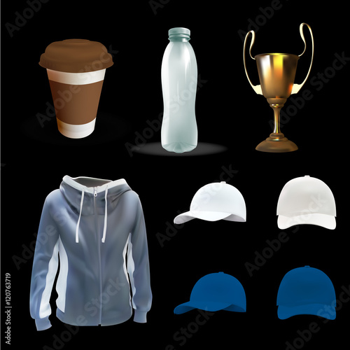 advertising surface with space for logos, advertising, souvenirs