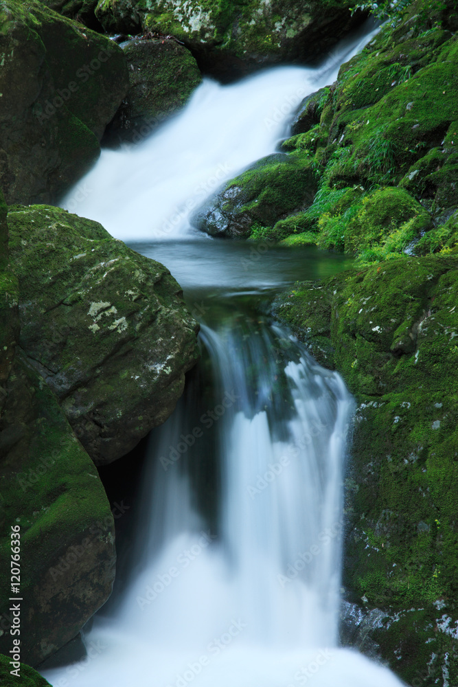 Fototapeta premium Akameshi 48 wodospady w dolinie