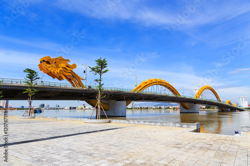 Dragon bridge in Danang, Vietnam 