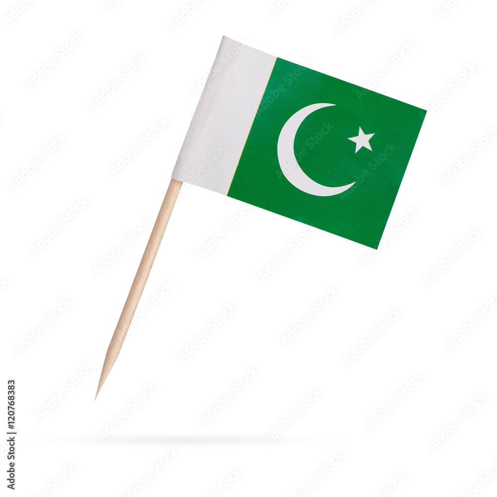 Miniature Flag Pakistan. Isolated on white background Miniature Flag Pakistan. Isolated on white background