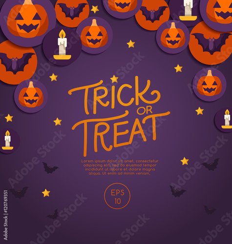 Halloween Flat Elements : Vector Illustration