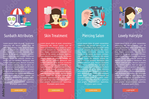 Beauty and Fashion Vertical Banner Concept
