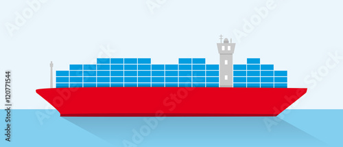 Containerschiff - Infografik