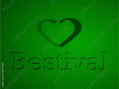 Bestival Text with effects for Bestival Festival