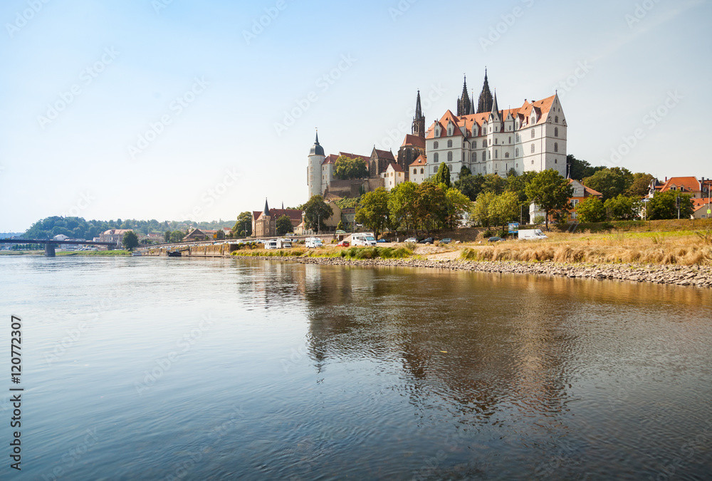 Meißen an der Elbe mit Albrechtsburg und Burgberg