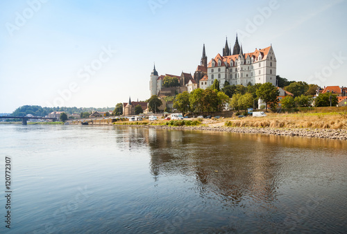 Meißen an der Elbe mit Albrechtsburg und Burgberg