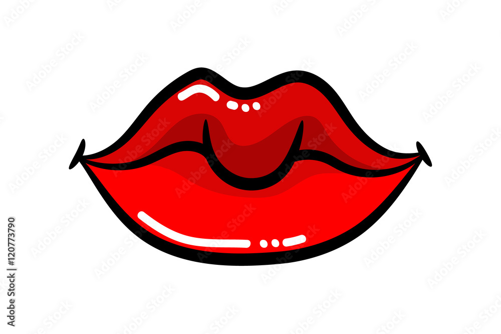 Beautiful image of red lips Beautiful image of red lips