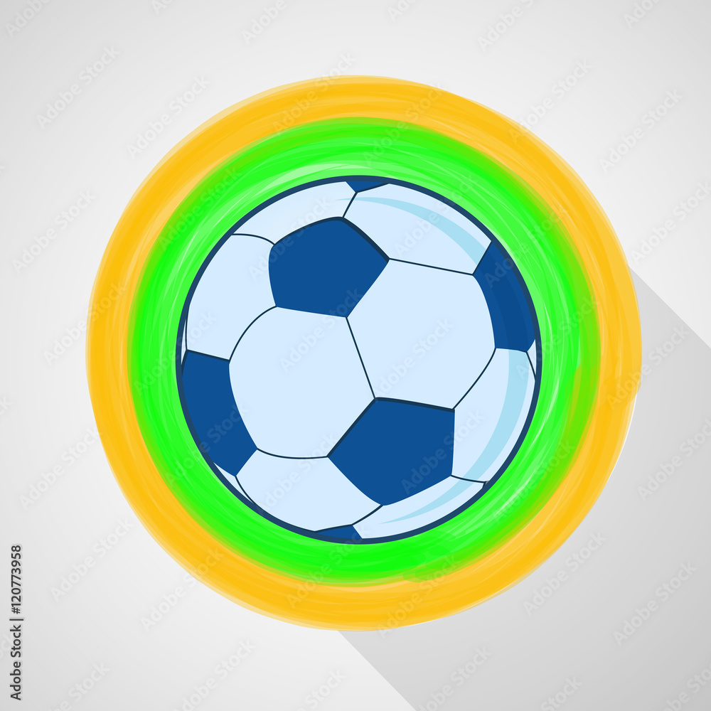 Illustration of soccer game background Illustration of soccer game background