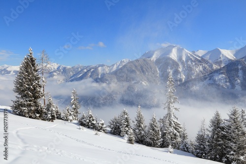 Europe ski resort - Bad Gastein snowy winter in Austria