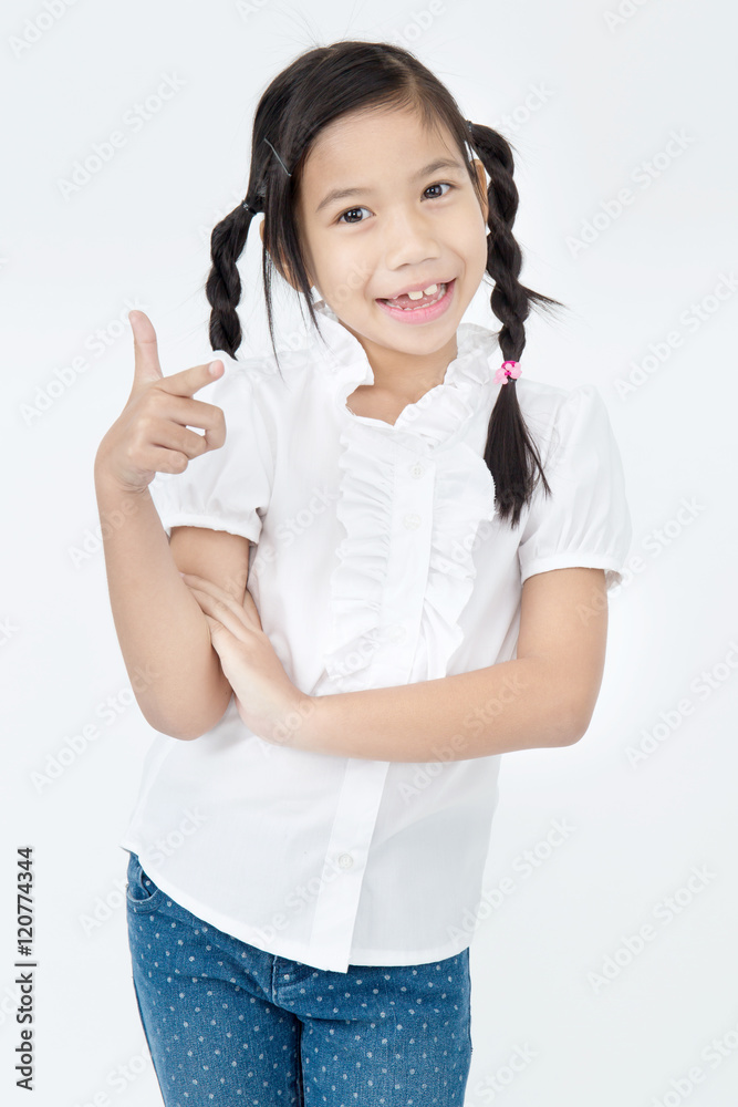 Portrait of asian cute girl with smile face Portrait of asian cute girl with smile face