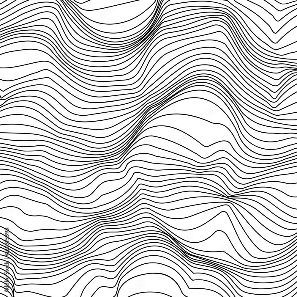 Abstract wavy striped background for your creativity